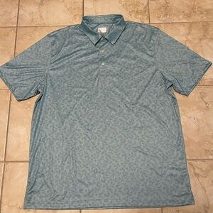 Greg Norman ML75 Play Dry Polo Men's Golf Polo Shirt, Green Pattern, Size XL NEW